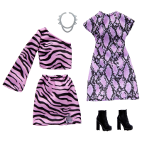 Одежда для кукол Барби Наряд с животным принтом Barbie Fashions Clothing Animal-printed Outfits (JJN92)