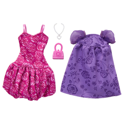 Одежда для кукол Барби Наряд с принтом роз Barbie Fashions Clothing Roses Style Outfits (JJN93)