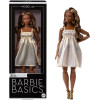 Кукла Барби Базовая Темнокожая Шатенка Barbie Signature Basics Model 09 Curvy Brunette Hair (JJX28)