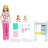 Лялька Барбі Педіатрг Білявка з двома малюками Barbie Careers Baby Doctor Blonde (JMK12)
