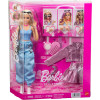 Кукла Барби Делюкс Стиль в розовой юбке металлик и куртке Barbie Deluxe Style Metallic Pink Barbiecore Skirt and Jacket (JNC61)