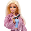 Кукла Барби Делюкс Стиль в розовой юбке металлик и куртке Barbie Deluxe Style Metallic Pink Barbiecore Skirt and Jacket (JNC61)